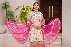 Salwa MFDS-E4-SA-3P-02 Cross Slub Lawn Three Piece