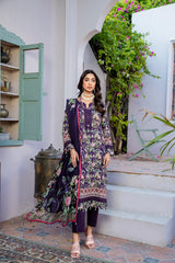 Hana MFDS-F4-HA-3P-04 Luxury Lawn Three Piece