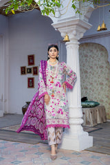 Hana MFDS-F4-HA-3P-09 Luxury Lawn Three Piece